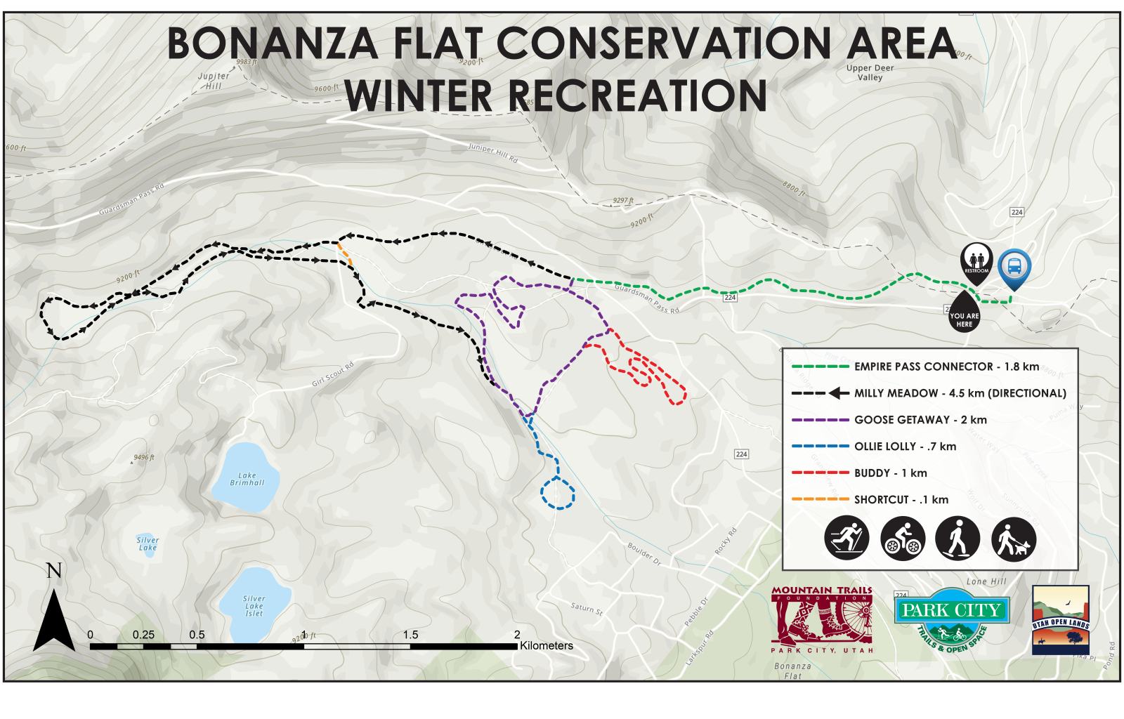 Bonanza Flat Nordic Map